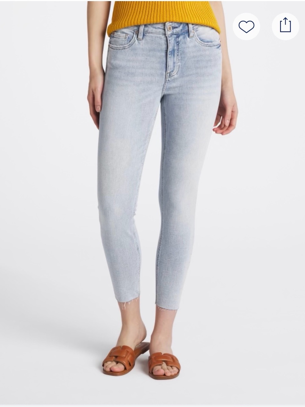 Cosmic Blue Love Arielle High-Rise Cropped Skinny Jeans, Size 4,27